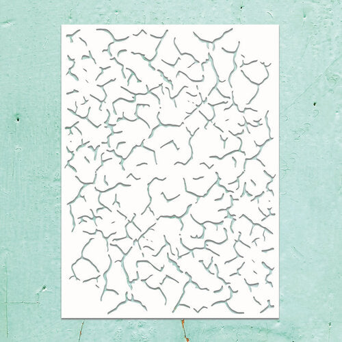 Mintay Papers-Kreativa Stencil- Crackle