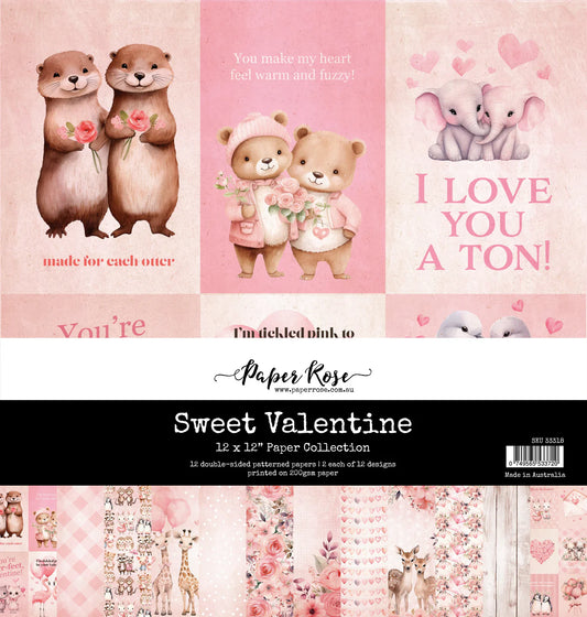 Paper Rose Studio - Sweet Valentine 12x12 Paper Collection