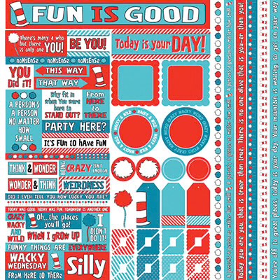 Wacky & Wild 12x12 Multi Sticker Sheet