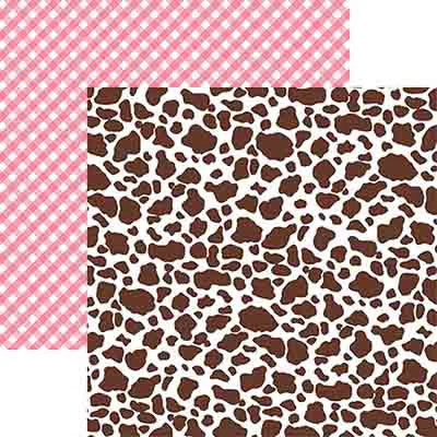 Designs By Reminisce - Brown Cowprint 12x 12 Paper