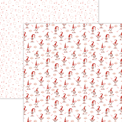 Designs By Reminisce -Love Gnome Matter What- Love My Gnomies - 12x 12 Paper