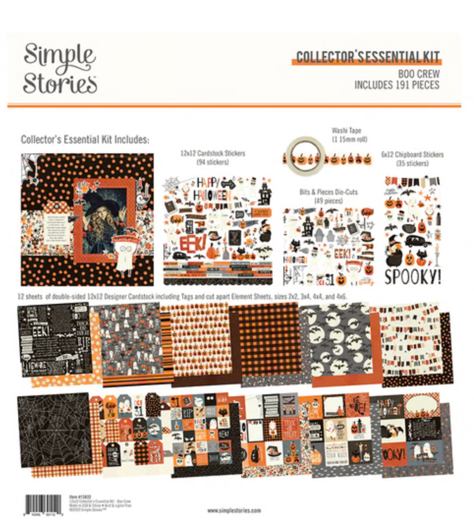 Simple Stories - Boo Crew - 12x12 Collector Essentials Kit