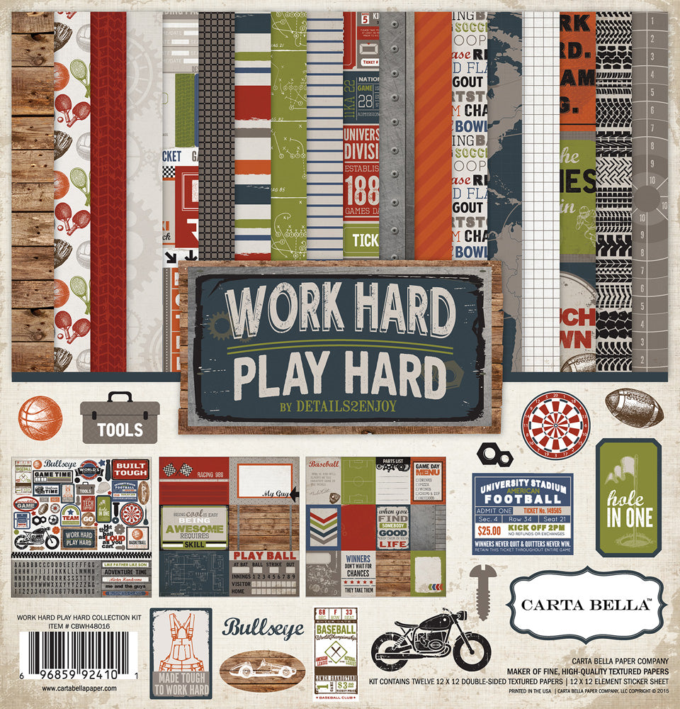 Echo Park - Work Hard Play Hard Collection Kit
