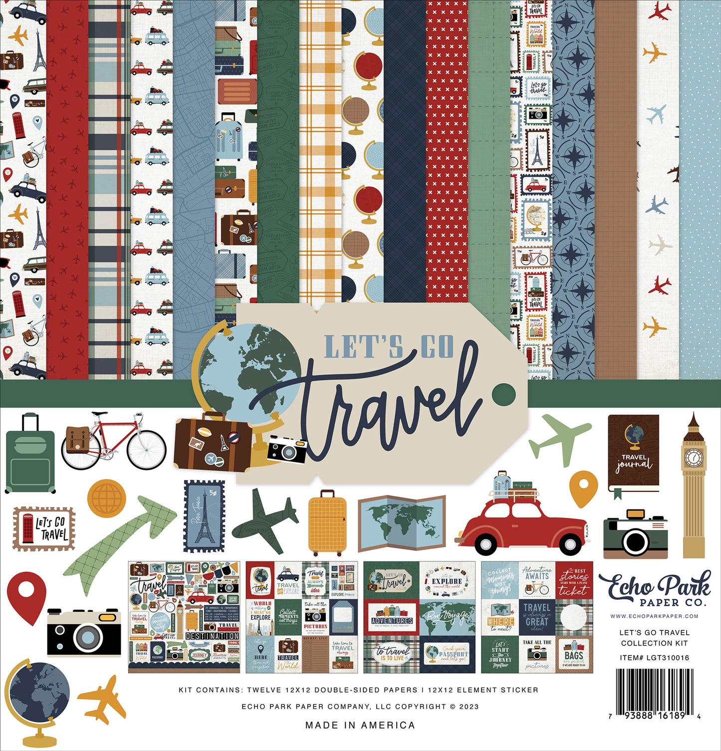 Echo Park - Let's Go Travel - Collection Kit