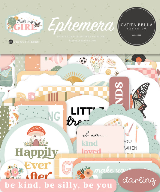Carta Bella - That's My Girl - Ephemera Pack