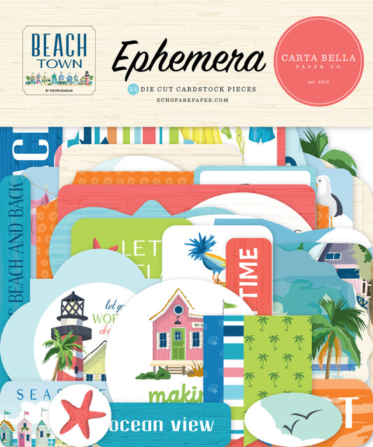 Carta Bella - Beach Town - Ephemera Pack