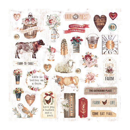 Prima - Farm Sweet Farm - Ephemera Pack