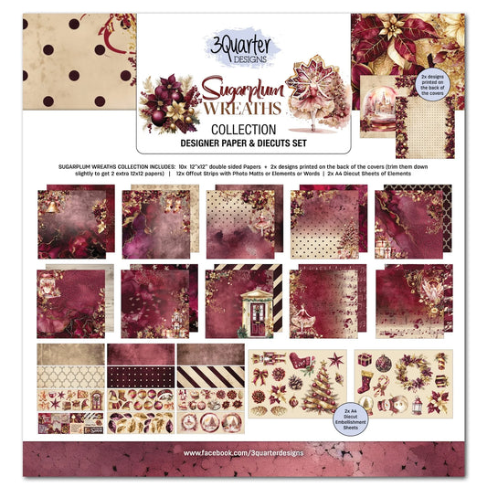 3 Quarter Designs - Sugarplum Wreaths Collection