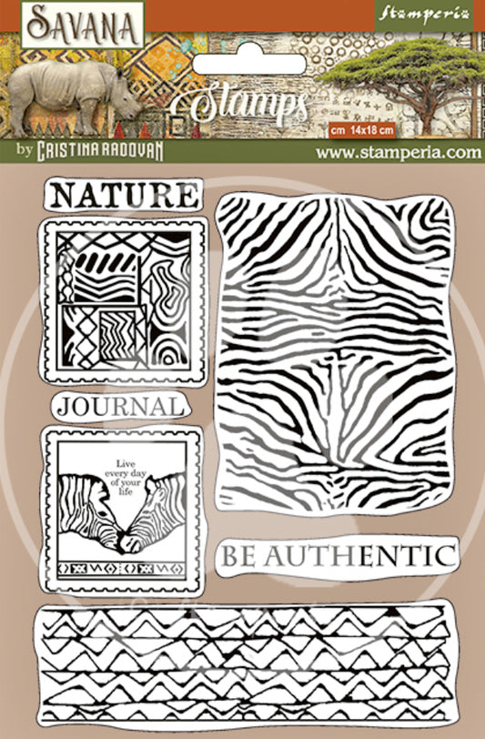Stamperia - Savanah Zebra Texture Stamp