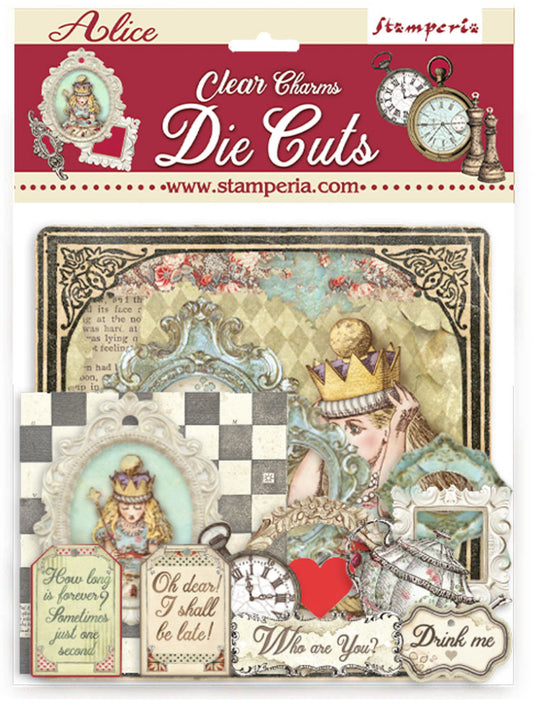 Stamperia - Alice Clear Charm Die Cuts
