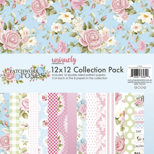 Uniquely Creative - Patchwork Roses 12x12 Collection Pack