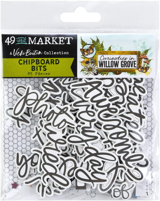 49 & Market - Curiosties In Willow Grove - Chipboard Bits