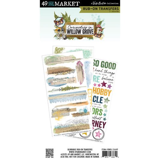 49 & Market - Curiosities In Willow Grove - Blendable Rub-on Transfers