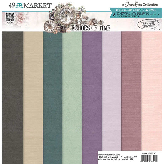 49 & Market - Echoes In Time - 12x12 Solid Cardstock Pack