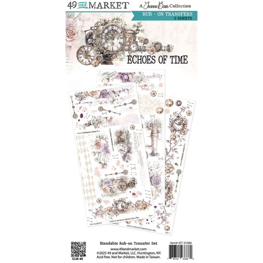 49 & Market - Echoes Of Time - 6x12 Rub-On Transfers