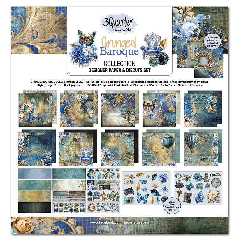 3 Quarter Designs - Grunged Baroque Collection