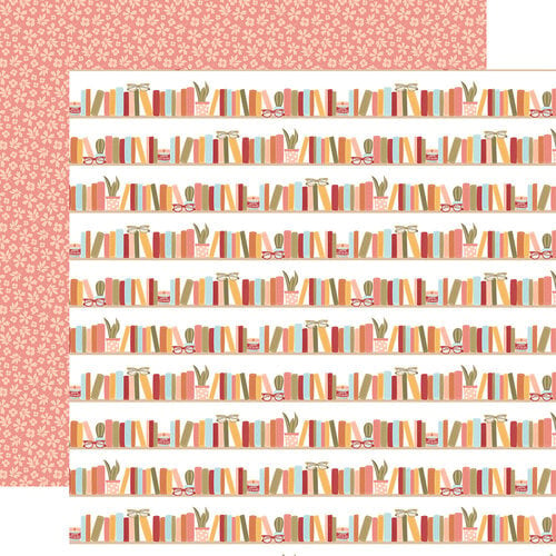 Echo Park - Bookish - Stacked Shelves 12x12 Paper