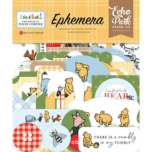 Echo Park - The House On Pooh Corner Collection & Ephemera Bundle