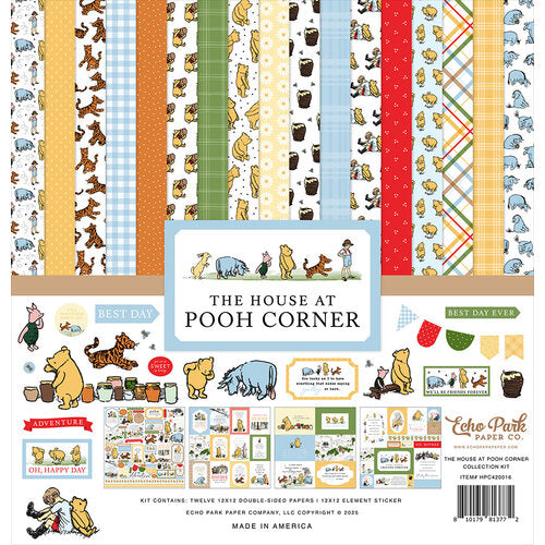 Echo Park - The House On Pooh Corner Collection & Ephemera Bundle