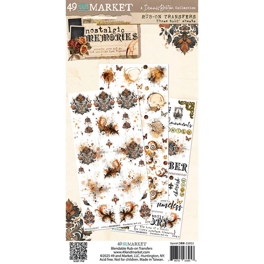 49 & Market - Nostalgic Memories - Blendable Rub-On Transfers
