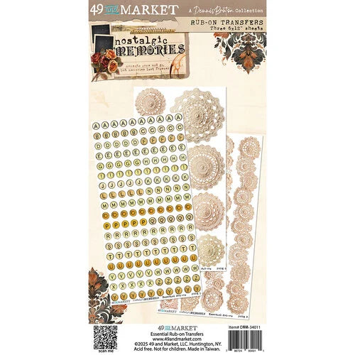 49 & Market - Nostalgic Memories - Essential Rub-On Transfers