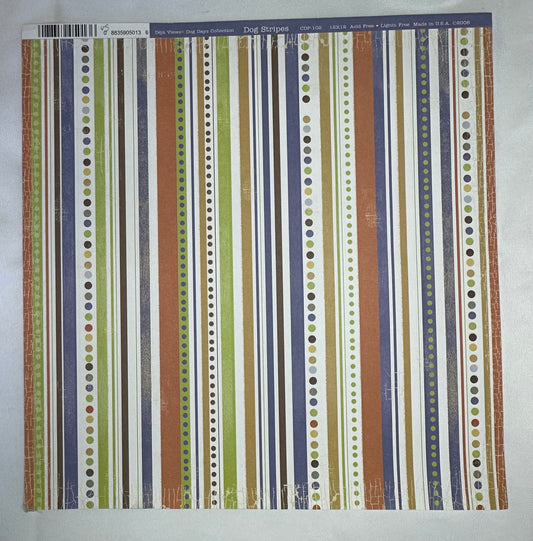 Vintage Market - Deja Views - 12x12 Dog Stripe