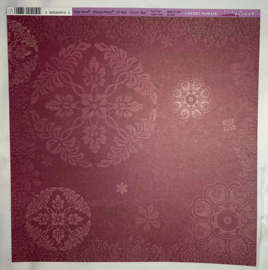 Vintage Market - Déjà Views - Cherry Damask