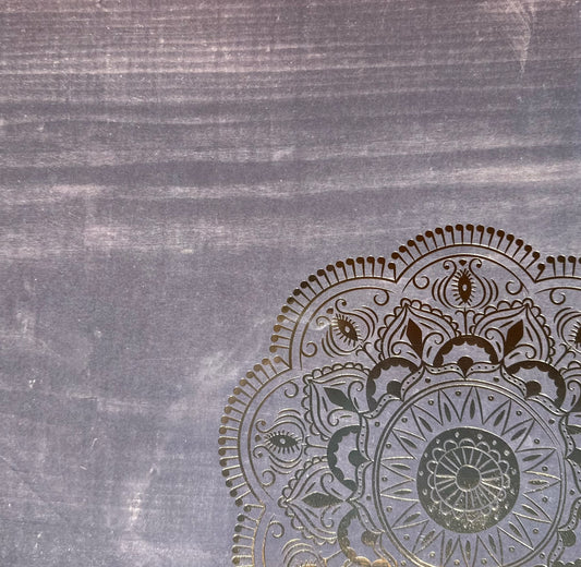 Vintage Market - 12x12 Single Sided Paper - Gold Foil Mandala
