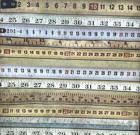 Vintage Market - 12x12 Single Sided Paper - Tape Measure