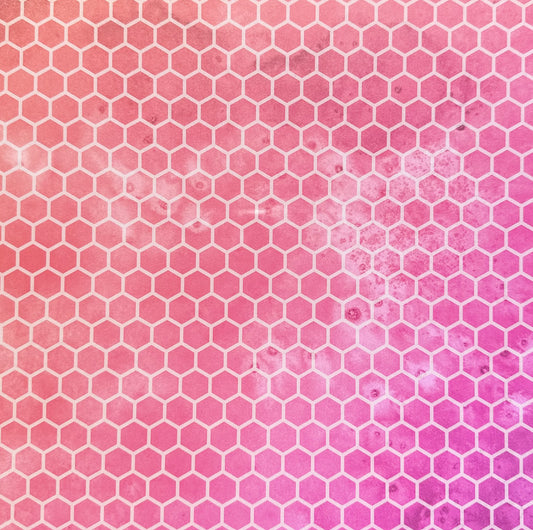 Vintage Market - 12x12 single Sided Paper - Balayage Honey Comb