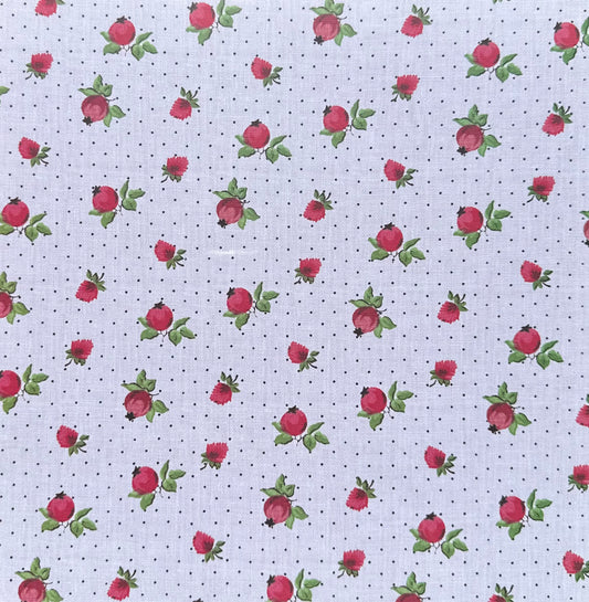 Vintage Market - 12x12 Single Sided Paper - Pomegranates & Polka Dots