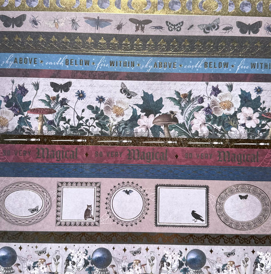 Vintage Market - 12x12 Single Sided Paper - Above/ Below Border Sheet