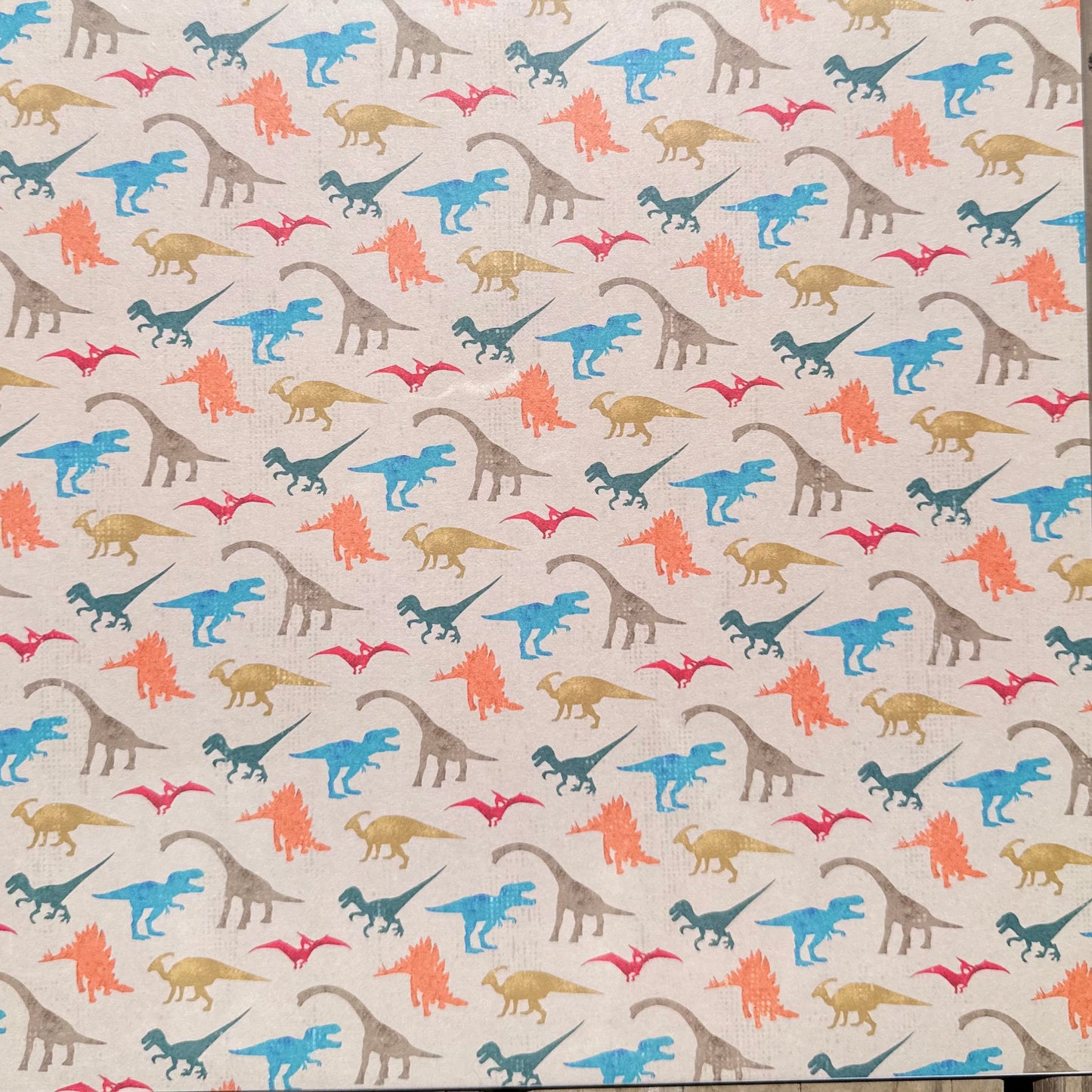Vintage Market - 12x12 Single Sided Paper - Dinosaurs