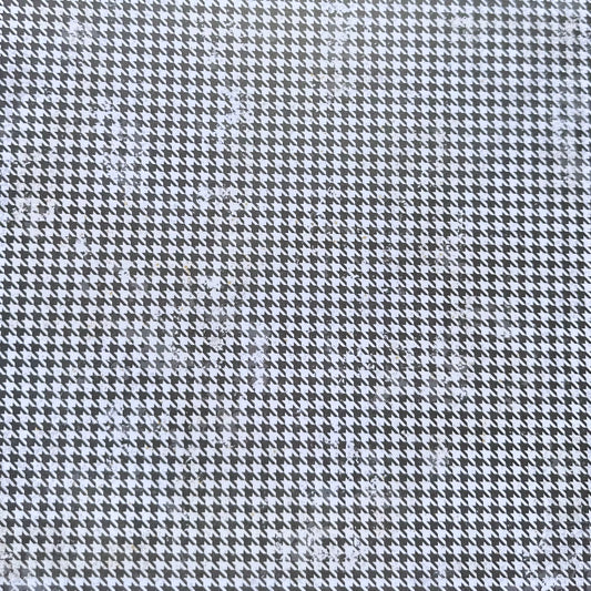 Vintage Market - 12x12 single Sided Paper - Houndstooth Print