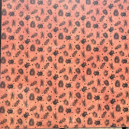 Vintage Market - 12x12 Sing Sheet Paper - Orang Bugs