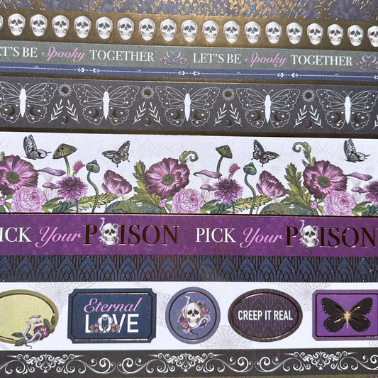 Vintage Market - 12x12 Single Sided Paper - Let’s Be Spooky - Borders