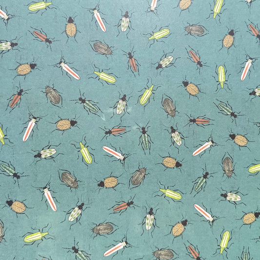 Vintage Market - 12x12 Single Sided Paper - Bugs