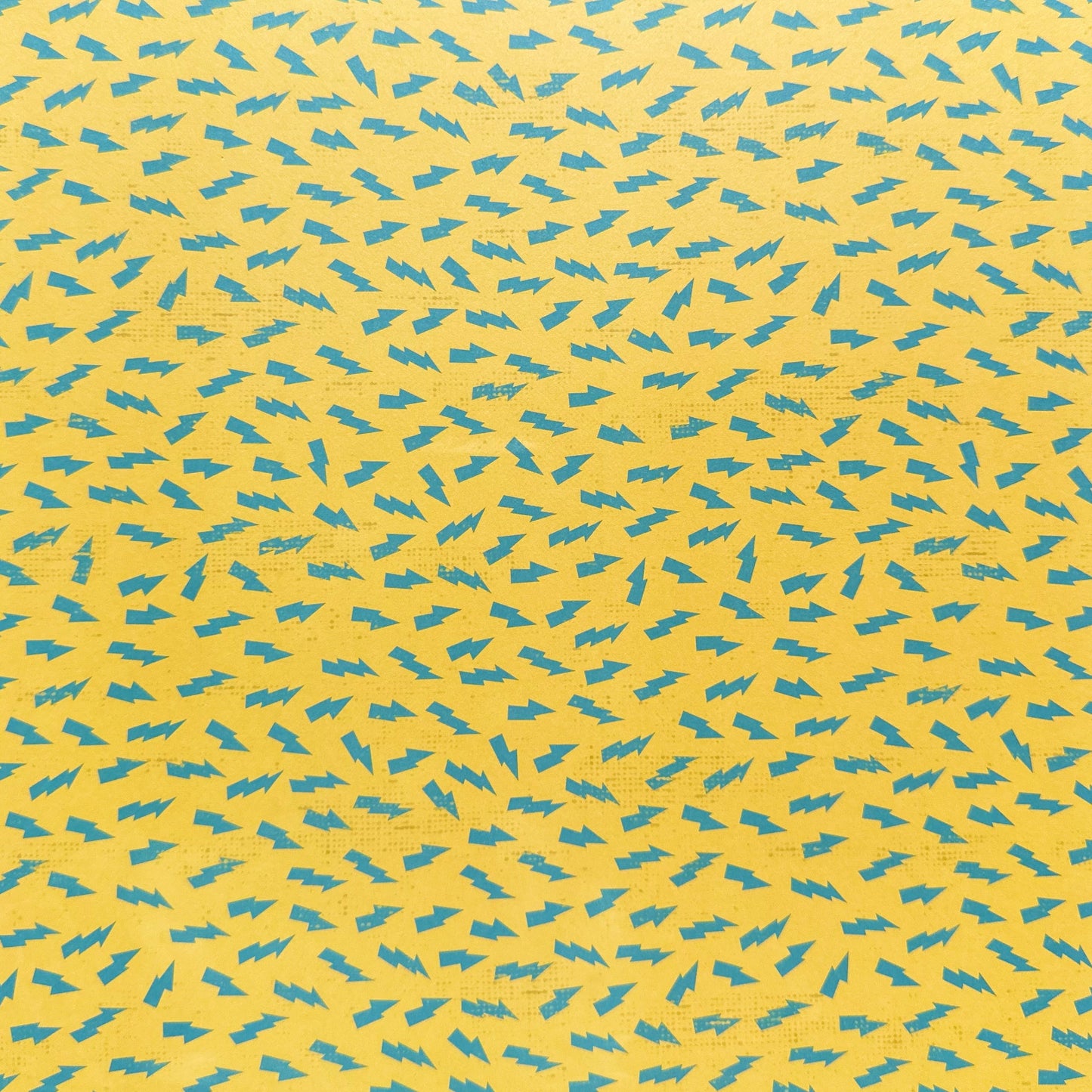 Vintage Market - 12x12 Single Sided Paper - Yellow - Lighting Bolt