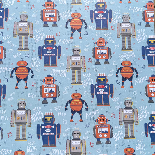 Vintage Market - 12x12 Single Sided Paper - Robots