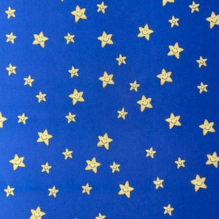 Vintage Market - Tumblebeasts - Navy with Yellow Stars - 12x12