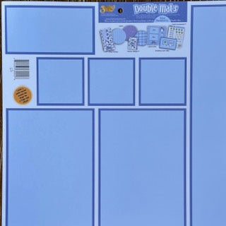 Vintage Market - Scrapbook Wizard - Double Mats - Blue Raspberry