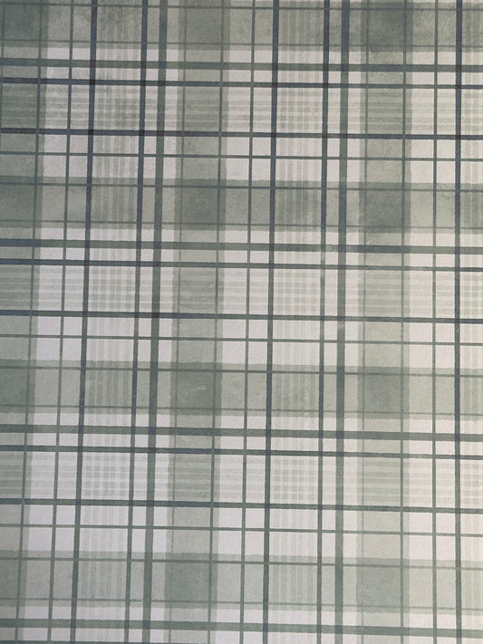 Vintage Market - Winter Tartan 12x12 Paper
