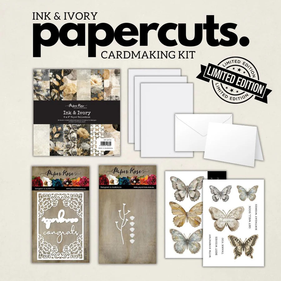 Paper Rose Studio - Ink & Ivory Cardmaking Kit