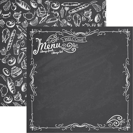Designs By Reminisce - The Menu 12x12 Paper