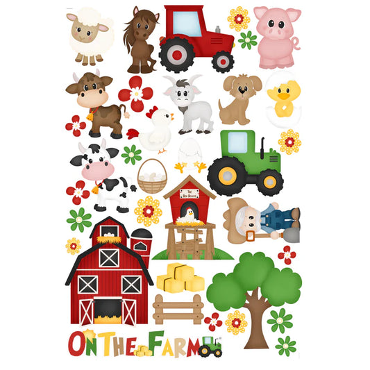 SSC - On The Farm 12x12 Scrapbook Paper and Embellishment Kit
