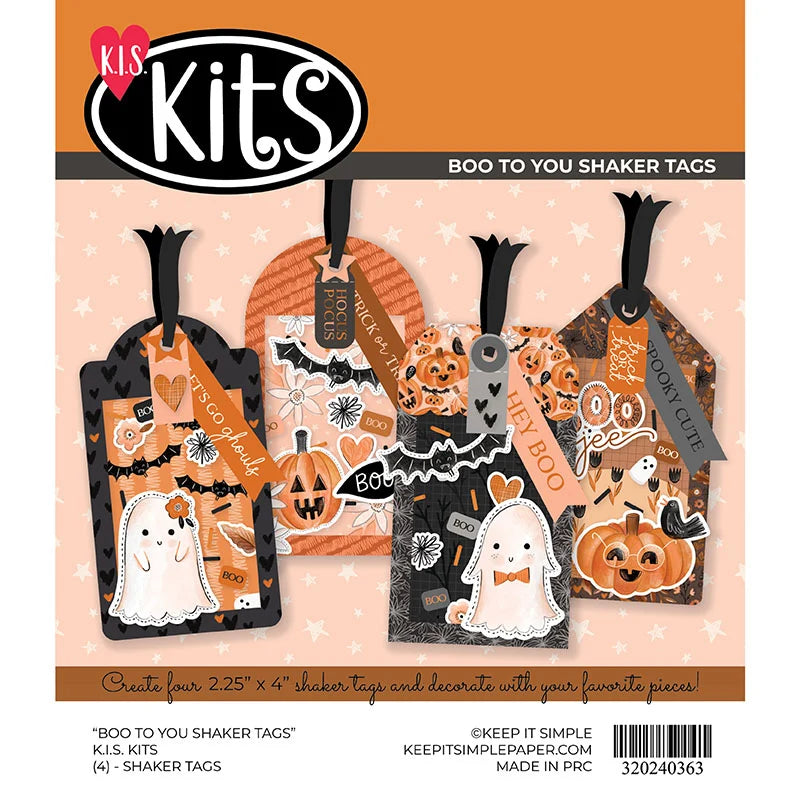 Keep It Simple - Boo To You Shaker Tags Kit