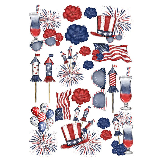 SSC - Lady Liberty 12x12 Scrapbook Paper and Embellishment Kit