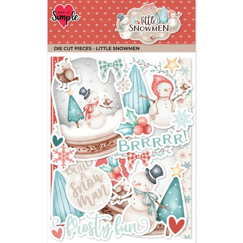 Keep It Simple Paper Crafts - Little Snowmen Die Cut Pieces