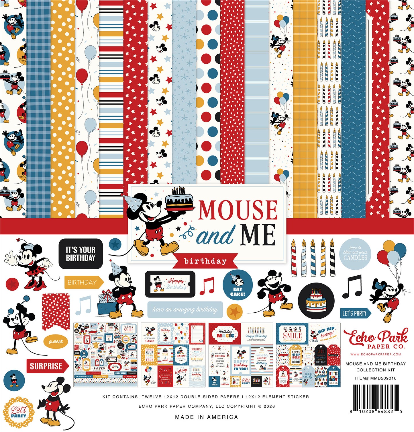 Echo Park - Mouse & Me Birthday Collection Kit