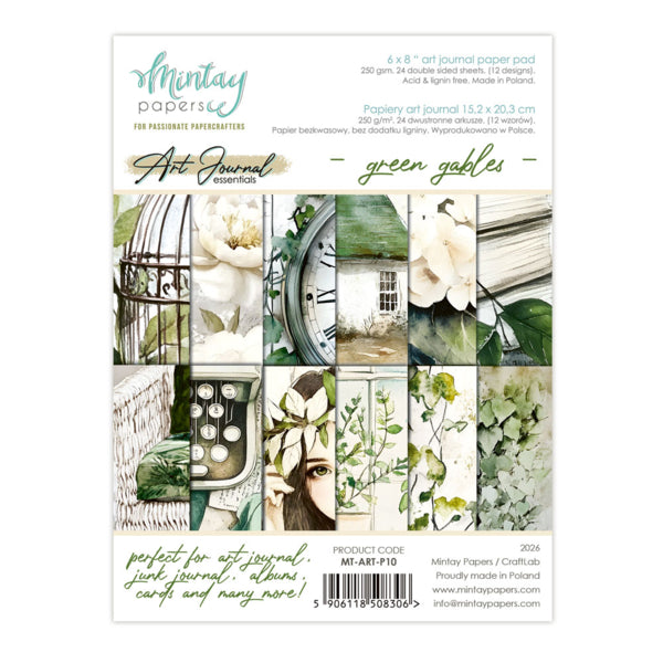 Mintay Papers - Green Gables 6x8 Art Journal Paper Set